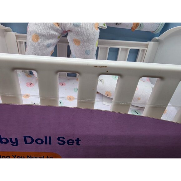 Little Baby Doll Set 10 Piece GiggleScape Ages 2+ 8" Baby - Picture 5 of 9